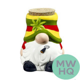 Gnome Ceramic Stash Jar by Fashioncraft