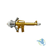 Zebra Smoke M16 Pumpkin Base 14 Inch Double Hose Hookah - Assorted Colors - Yellow
