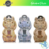 Shadow Glass Cat Design Mini Water Pipe - 230 Grams - 6 Inches - Assorted Colors [SGE-034