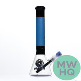 Dragon Platinum Water Pipe Beaker Base With Ice Catcher + Diffused Downstem & Straight Neck - 1200 Grams - 16 Inches [DGB-065]