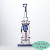 Shadow Glass Water Pipe Thick Base + Bent Neck & Circ Perc - 900 Grams - 14 Inches [SGC-005]