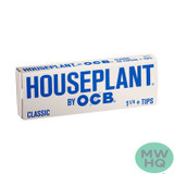 Houseplant By OCB Bamboo Rolling Papers 1 1/4 Size + Tips - Display of 24 Booklets
