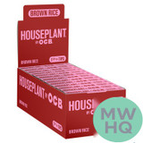 Houseplant By OCB Bamboo Rolling Papers 1 1/4 Size + Tips - Display of 24 Booklets