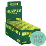 Houseplant By OCB Bamboo Rolling Papers 1 1/4 Size + Tips - Display of 24 Booklets