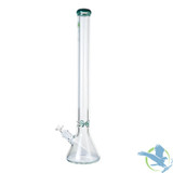 The Kind Glass Water Pipe With Ice Catcher & Diffused Downstem - 9MM - 2000 Grams - 24 Inches - Green (Straight Beaker)