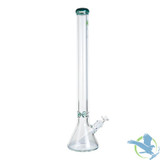 The Kind Glass Water Pipe With Ice Catcher & Diffused Downstem - 9MM - 2000 Grams - 24 Inches - Green (Straight Beaker)