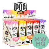Pop Cones Flavor Activated King Size Cones - Variety Pack - Pack of 3 - Display of 25 Packs
