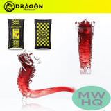 Dragon Platinum Glass Sherlock Hand Pipe Oriental Dragon Design - 9.5 Inches - 160 Grams - Assorted Colors [WPH-003]