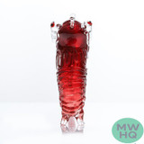 Dragon Platinum Glass Sherlock Hand Pipe Oriental Dragon Design - 9.5 Inches - 160 Grams - Assorted Colors [WPH-003]
