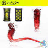 Dragon Platinum Glass Sherlock Hand Pipe Oriental Dragon Design - 9.5 Inches - 160 Grams - Assorted Colors [WPH-003]