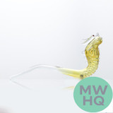 Dragon Platinum Glass Sherlock Hand Pipe Oriental Dragon Design - 9.5 Inches - 160 Grams - Assorted Colors [WPH-010]