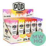 Pop Cones Flavor Activated 1 1/4 Size Cones - Variety Pack - Pack of 6 - Display of 25 Packs