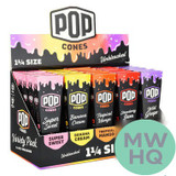 Pop Cones Flavor Activated 1 1/4 Size Cones - Variety Pack - Pack of 6 - Display of 25 Packs