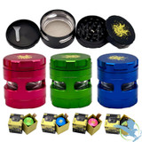 Shredder 4 Piece Large Grinder With Horizontal Window - Style 16 - 61mm - 4 Part