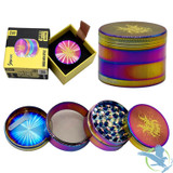 Shredder 4 Piece Small Grinder - Style 11 - 50mm - 4 Part - Rainbow