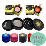 Shredder Medium Grinder Grip Design - Style 32 - 53mm - 4 Part - Assorted Colors