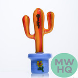 Dragon Platinum Cactus Glass Hand Pipe - 110 Grams - 6 Inches - Assorted Colors [WPH-406]
