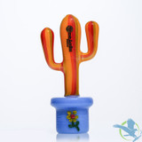 Dragon Platinum Cactus Glass Hand Pipe - 110 Grams - 6 Inches - Assorted Colors [WPH-406]