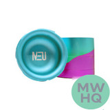 Neu Dry Herb Aluminum Grinder With Ashtray & Storage Top - 63 mm - 4 Parts