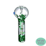 Dragon Glass Hand Pipe Glitter Spoon - 160 Grams - 2 Inches - Assorted Colors [DGH-039]