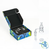 Dragon Platinum Wheel Quartz Banger Terp Slurper Spinner Kit - 90 Degree [DQB-100]