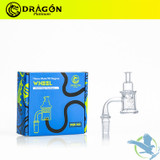 Dragon Platinum Wheel Quartz Banger Terp Slurper Spinner Kit - 90 Degree [DQB-100]