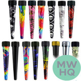 Smokezilla Metal Cigarette Saver Tube Containers - Assorted Designs - Display of 24 [22437]