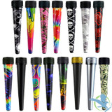 Smokezilla Metal Cigarette Saver Tube Containers - Assorted Design - Display of 24