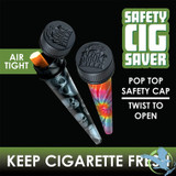 Smokezilla Metal Cigarette Saver Tube Containers - Assorted Design - Display of 24