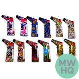 Smokezilla Zinc Torch Lighter - Assorted Designs - Display of 12 [23503]