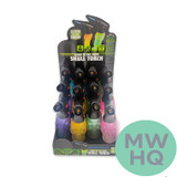 Smokezilla Glow in The Dark Skull Torch Lighter - Assorted Colors - Display of 12 [25093]