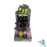 Smokezilla Glow in The Dark Skull Torch Lighter - Assorted Colors - Display of 12