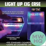 Smokezilla Light-Up Cigarette Case With USB Coil Lighter - Display of 6 [25115]