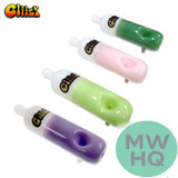 Gliizy Pocket Flask Glass Hand Pipe - 50 Grams - 4.7 Inches
