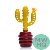 Dragon Platinum Glass Hand Pipe Cactus Shape - 100 Grams - 5 Inches - Assorted Colors [WPH-404]