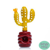 Dragon Platinum Glass Hand Pipe Cactus Shape - 100 Grams - 5 Inches - Assorted Colors [WPH-404]
