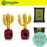 Dragon Platinum Glass Hand Pipe Cactus Shape - 100 Grams - 5 Inches - Assorted Colors [WPH-404]