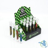Dragon Platinum Diffused Downstem Frosted Joint - Assorted Colors - Display of 12 [DP-03]