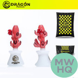 Dragon Platinum Glass Hand Pipe Coral Pot Shape - 100 Grams - 4.5 Inches - Assorted Colors [WPH-411]