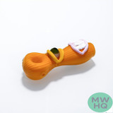 Dragon Platinum Glass Hand Pipe Creature Shape Spoon - 95 Grams - 5 Inches - Assorted Colors [WPH-421]