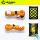 Dragon Platinum Glass Hand Pipe Creature Shape Spoon - 95 Grams - 5 Inches - Assorted Colors [WPH-421]