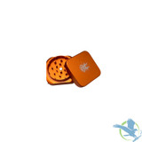 Shredder Medium Grinder Rectangle Shape - Style 45 - 55mm - 2 Part - Orange