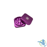Shredder Medium Grinder Rectangle Shape - Style 45 - 55mm - 2 Part - Purple