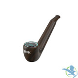 Luzid Kartpipe 650mAh VV 510 Cartridge Vape Mod Battery With Digital Screen & USB Cable - Wooden Brown