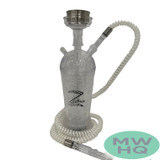 Zebra Smoke Mini Cooper 12 Inch Single Hose Hookah With LED Lights - Assorted Colors