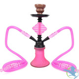 Zebra Smoke Henry 12 Inch Double Hose Hookah - Assorted Colors