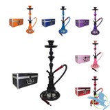 Tanya Hookah Hummer 21 Inch Single Hose Hookah With Traveling Case - Assorted Colors 