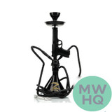 Zebra Smoke Pistol 14 Inch Double Hose Hookah - Assorted Colors