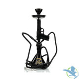 Zebra Smoke Pistol 14 Inch Double Hose Hookah - Assorted Colors
