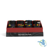 Wulf Mods Airtight Glass Nug Jar - Assorted Colors - Display of 4